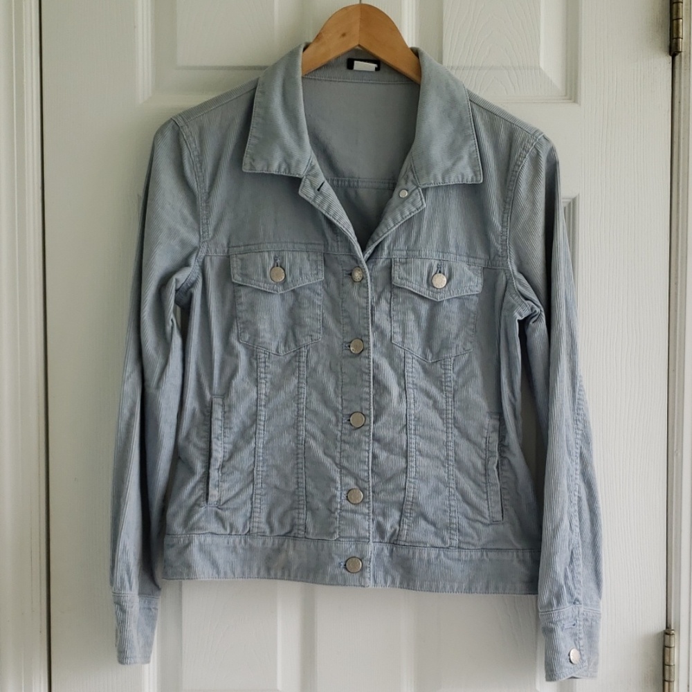 Baby Blue Coduroy J. Crew Jacket